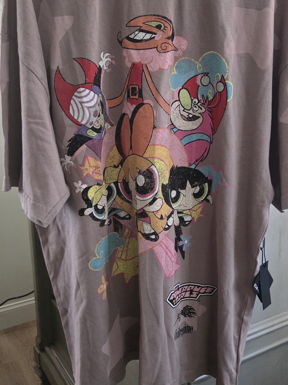 Powerpuff Girls Graphic Short Sleeve Tee - Vintage Rose